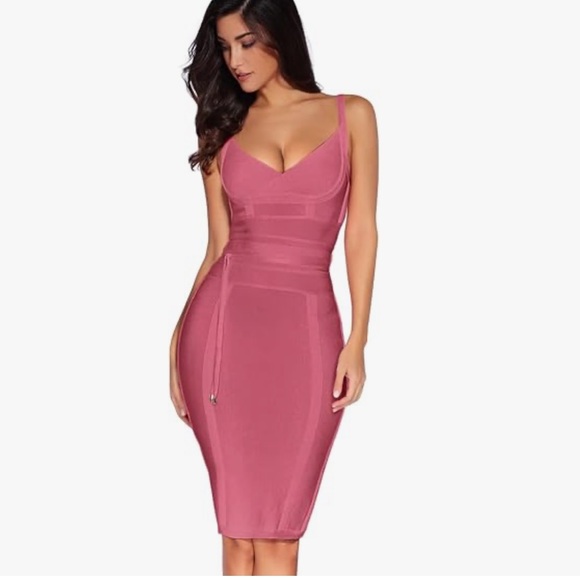 Amazon Meilun Pink Bondage Rayon Dress, worn once - Picture 2 of 7